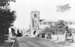 St Thomas' Church, Warrington Road c.1955, Ashton-In-Makerfield