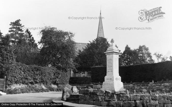 Photo of Ashurst Wood, War Memorial And Congregational Church c.1955