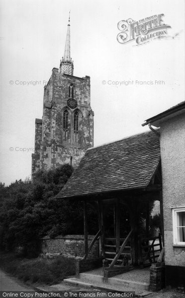Photo of Ashwell, St Mary's Church And Lychgate c.1955