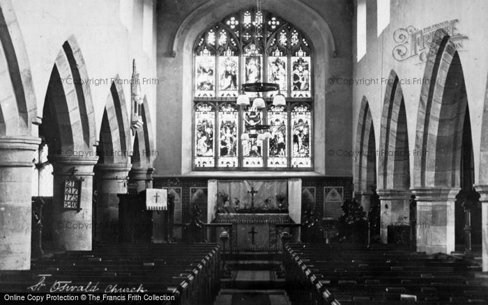 Photo of Askrigg, St Oswald Church Interior c.1950