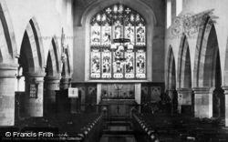 St Oswald Church Interior c.1950, Askrigg