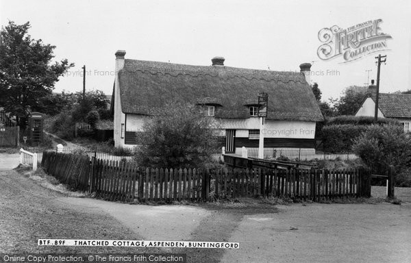 Photo of Aspenden, Thatched Cottage c.1965