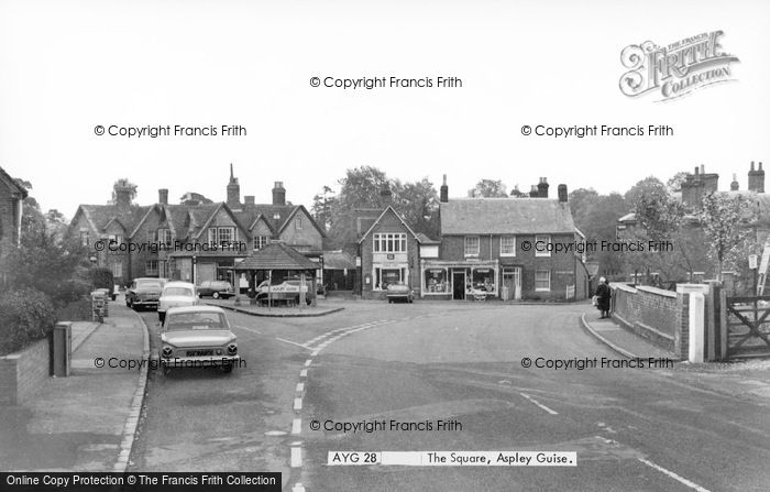 Photo of Aspley Guise, the Square c1965