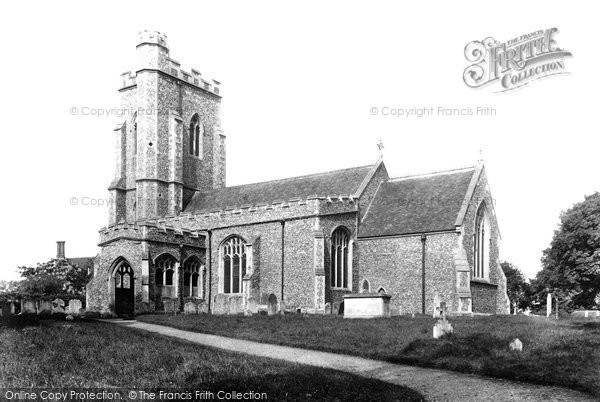 Photo of Assington, St Edmund's Church 1907
