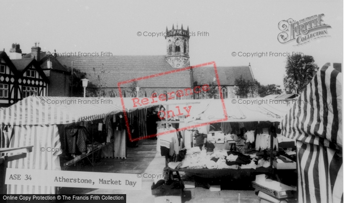 Photo of Atherstone, Market Day c.1965