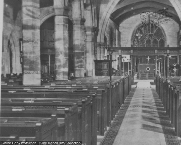 Photo of Audlem, St James' Church Interior c.1950