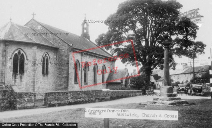 Photo of Austwick, The Church And Cross c.1950