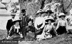 Group By The Devil's Chair c.1908, Avebury
