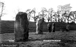 The Stones And Vallum c.1955, Avebury