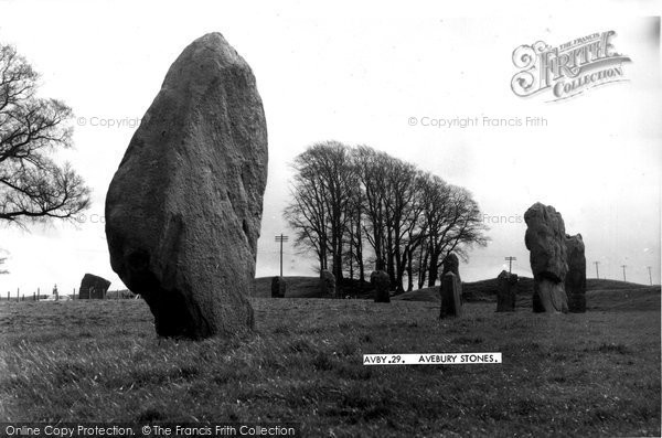 Photo of Avebury, the Stones c1955