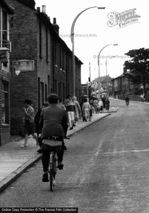 Photo of Aveley, Cycling Up High Street c.1960