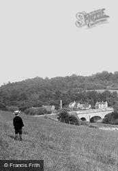 Boy And Aqueduct c.1900, Avoncliff