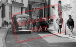 Boys, Animals And Car, Old Town c.1939, Axbridge