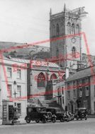 Church From The Market Place c.1939, Axbridge