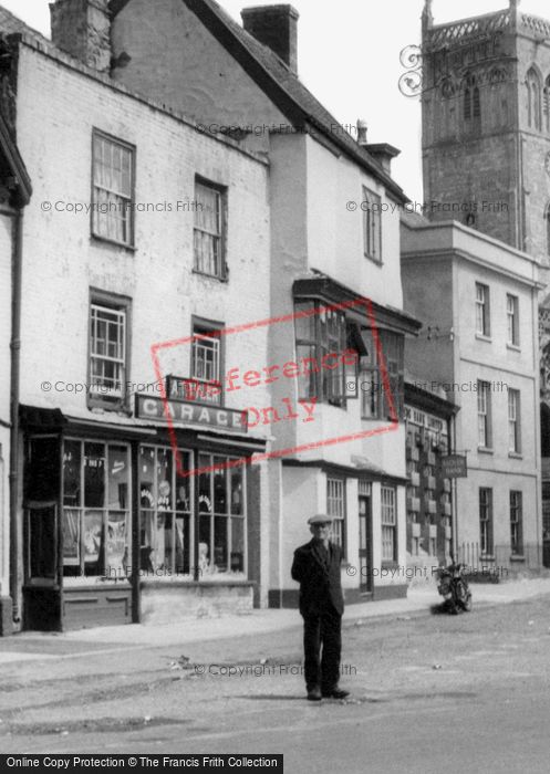 Photo of Axbridge, Man In Market Place c.1939