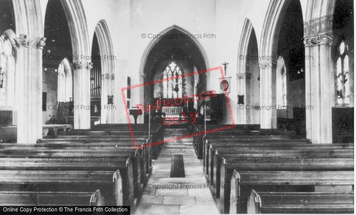 Photo of Axminster, Church Interior c.1965