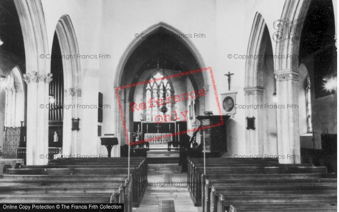 Photo of Axminster, Church Interior c.1965