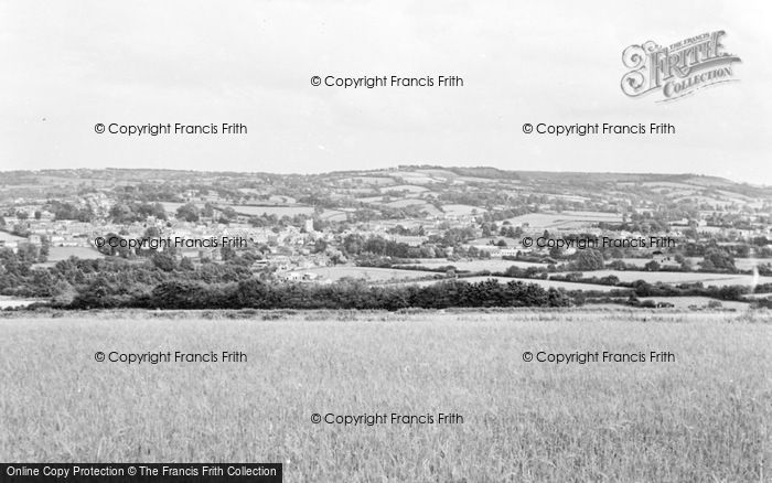 Photo of Axminster, General View c.1955