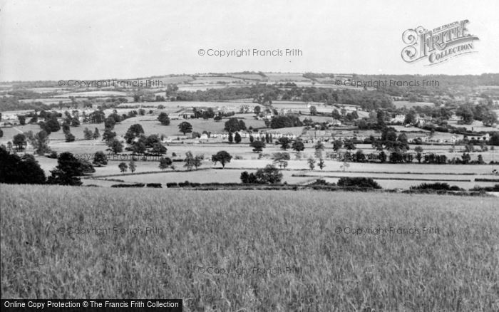 Photo of Axminster, General View c.1955