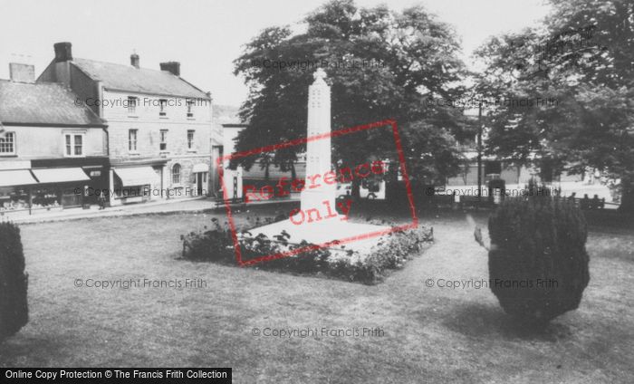 Photo of Axminster, The Memorial c.1965