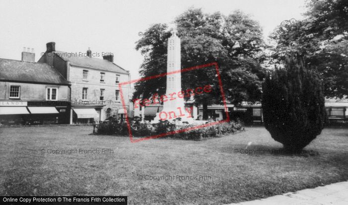Photo of Axminster, The Memorial c.1965