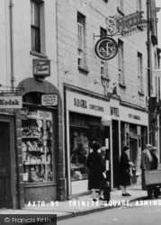 Trinity Square Shops c.1955, Axminster