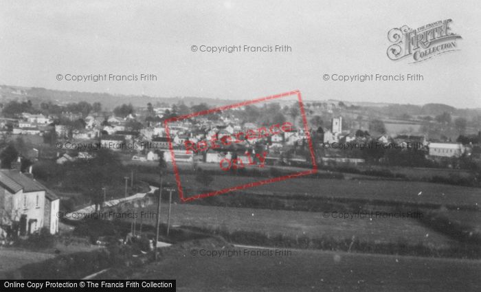 Photo of Axminster, View From The West c.1940