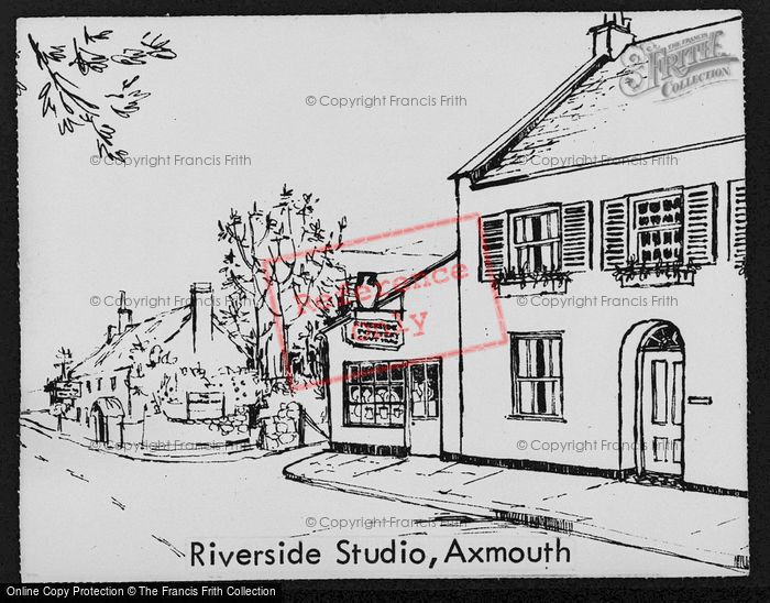Photo of Axmouth, Sketch Of Riverside Studio c.1960