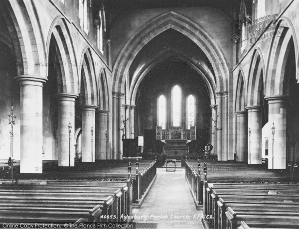 Photo of Aylesbury, Parish Church Interior 1898