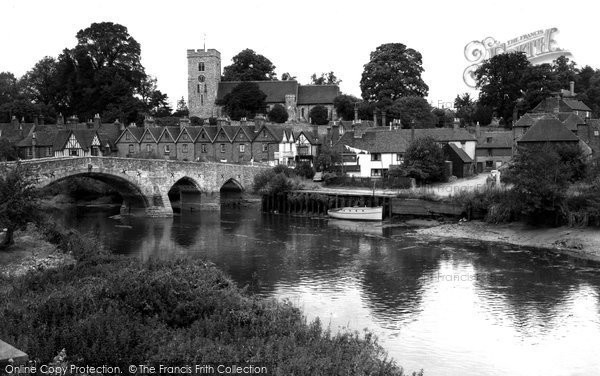 Photo of Aylesford, Bridge And Church c.1960