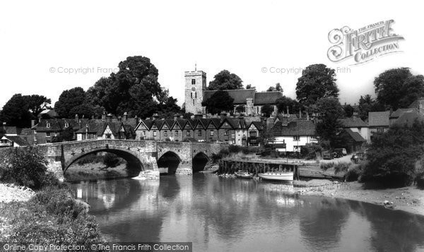 Photo of Aylesford, The Bridge And River c.1960