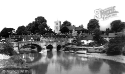 The Bridge And River c.1960, Aylesford