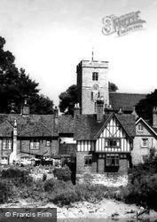 The Chequers Inn And Church Tower c.1960, Aylesford