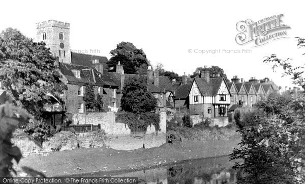 Photo of Aylesford, Village From The River c.1960