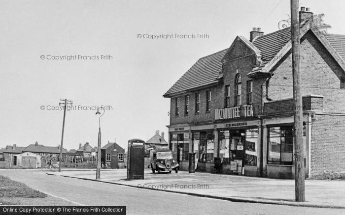Photo of Aylesham, Market Square, Shop c.1955
