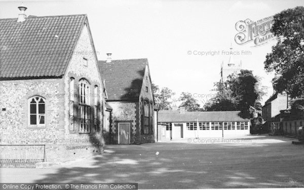 Photo of Aylsham, School And St Michael's Church c.1960