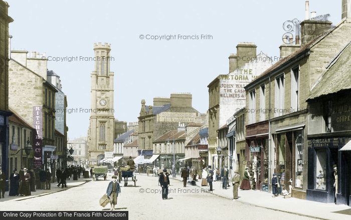 Photo of Ayr, Wallace Tower And High Street 1900