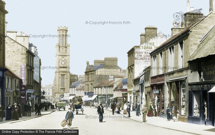 Photo of Ayr, Wallace Tower and High Street 1900