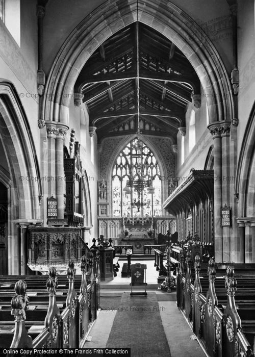 Photo of Aysgarth, St Andrew's Parish Church Interior 1925