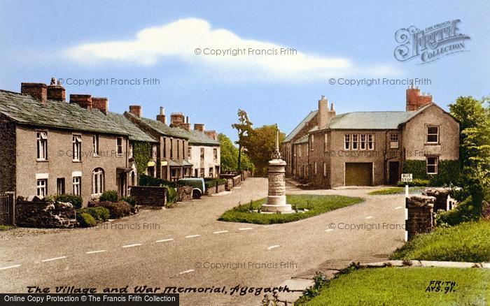 Photo of Aysgarth, The Village And War Memorial c.1955
