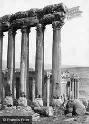 The Great Pillars And Smaller Temple 1857, Baalbek