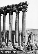 Baalbek, the Great Pillars and Smaller Temple 1857