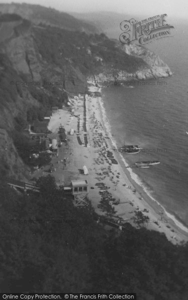 Photo of Babbacombe, Oddicombe Beach c.1950