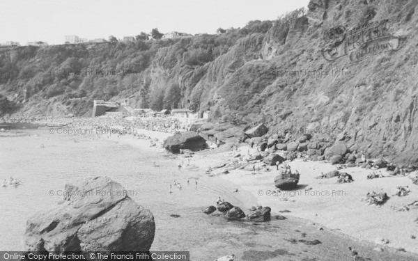 Photo of Babbacombe, Oddicombe Beach c.1960