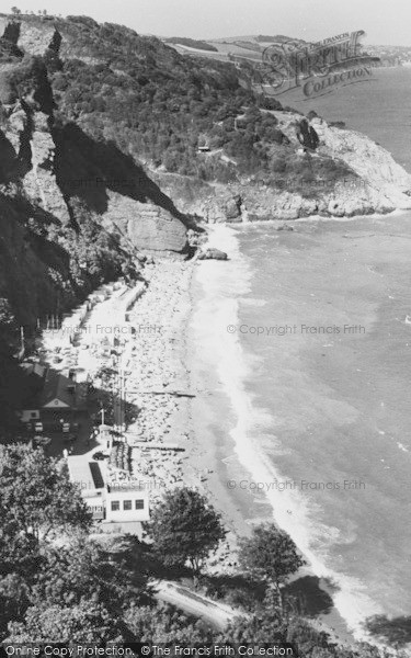 Photo of Babbacombe, Oddicombe Beach c.1965