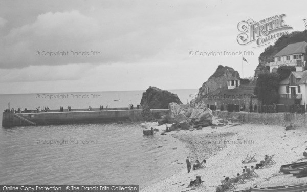 Photo of Babbacombe, The Pier And Beach c.1950