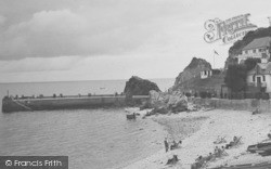 The Pier And Beach c.1950, Babbacombe