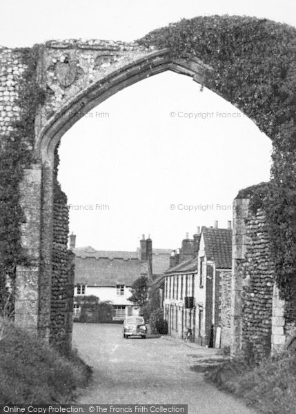 Photo of Bacton, Abbey Gateway c.1955