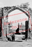 Boys At The Abbey Gateway c.1955, Bacton