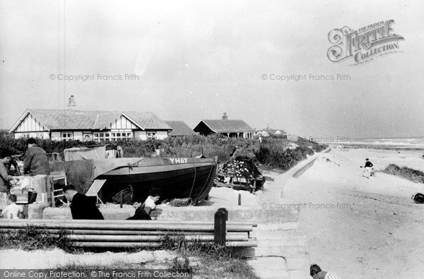 Photo of Bacton, The Sands c.1955